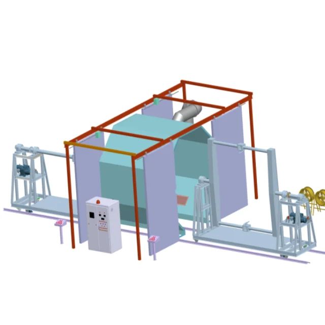 shuttle two arms rotomolding machine for making large water tank