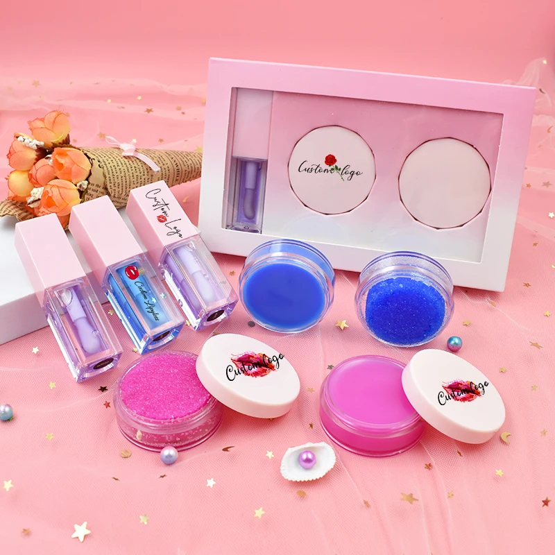 Wholesale 3 in 1 Lip Care Sets Lip Mask and Oil Set Skin Care Hydrating Lip Mask Private Label Vegan Lipoil Lipmask Lipscrub