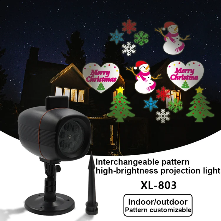 Waterproof Outdoor Led Christmas Projector Projection Lights With Tree Halloween Pattern In Air