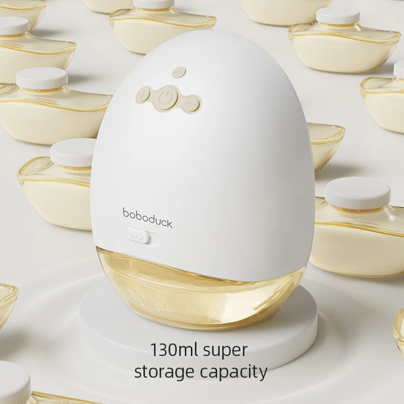 Boboduck 130ml bpa free wireless Handsfree Breast Pump Electric Quiet Hands Free Wearable Breast Feeding Pump