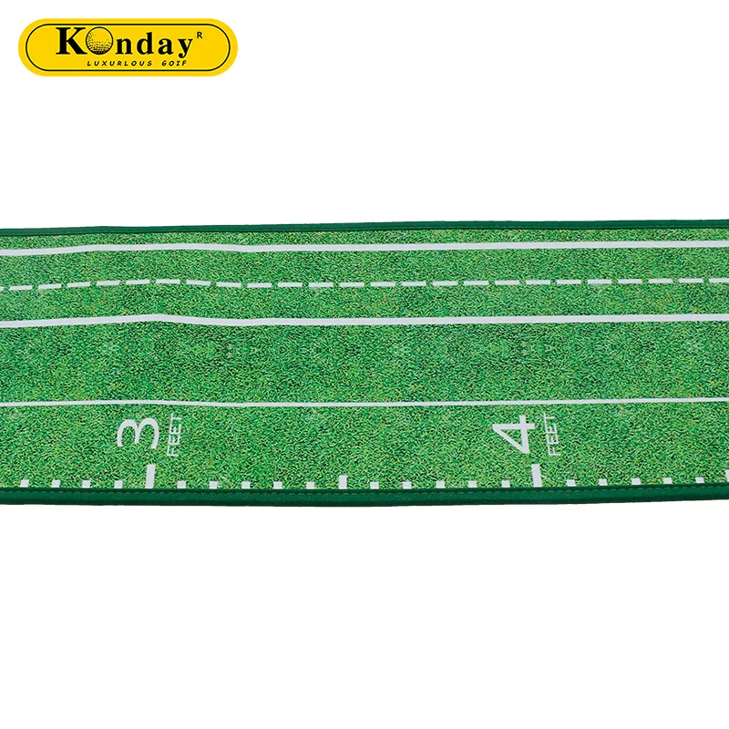 Hot selling Practice Plastic base Indoor Outdoor Golf Putting Mat With Auto Ball Return-Carpet