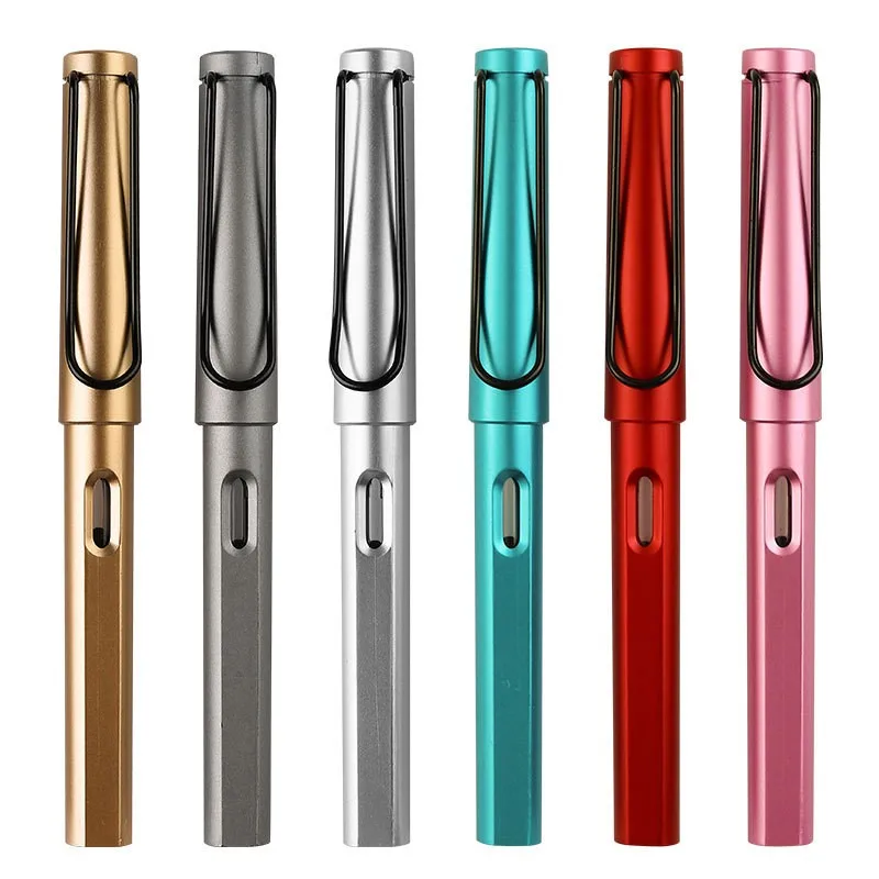 Weizhuang Multi-color Luxury Fine Tip Fountain Pen Arrival Hollow Out Clip Metal New Plastic Loose Standard Type 