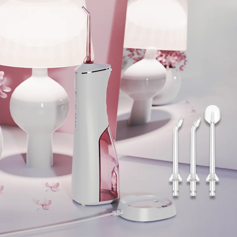 Factory Wholesale Portable Water Flosser Cordless 180ml Tank 3 Modes Oral Cleaner Dental Irrigator with Seat Charge