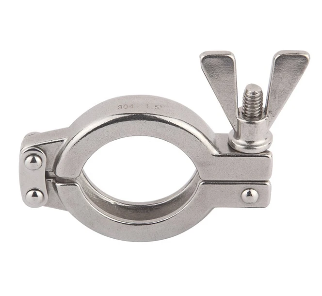Stainless Steel Double Pin Clamp SS304 For connecting pipe fittings