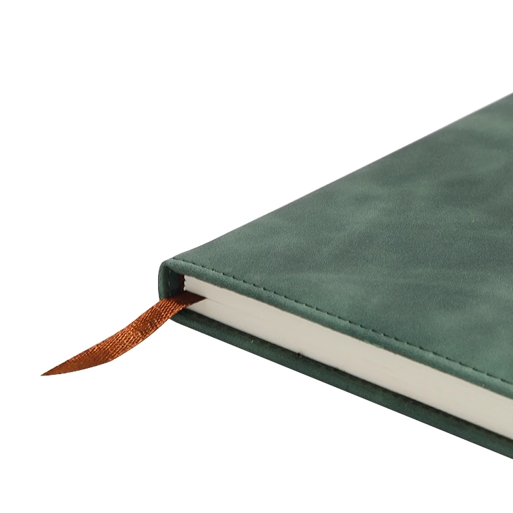 Logo Customized PU Leather Diary Note Book Custom Hardback Paper Journal Notebook