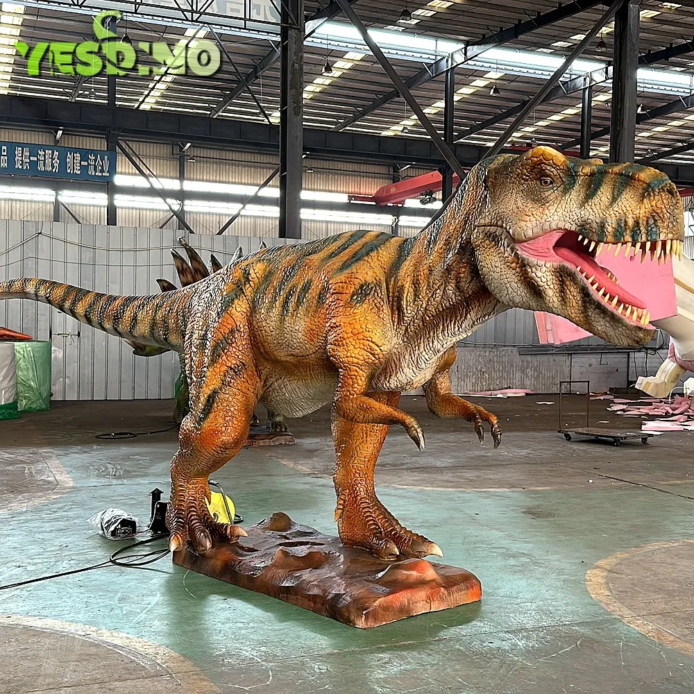 Realistic Animatronic Tyrannosaurus Rex Robot Model Silicone Dinosaur Trex for Outdoor Kids Playground Amusement Park Dino Park