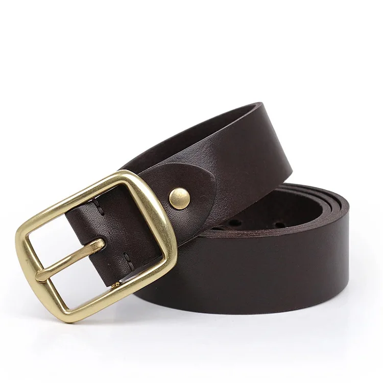 Whole Brass Buckle Loop for Man Double Sides Brass Buckle