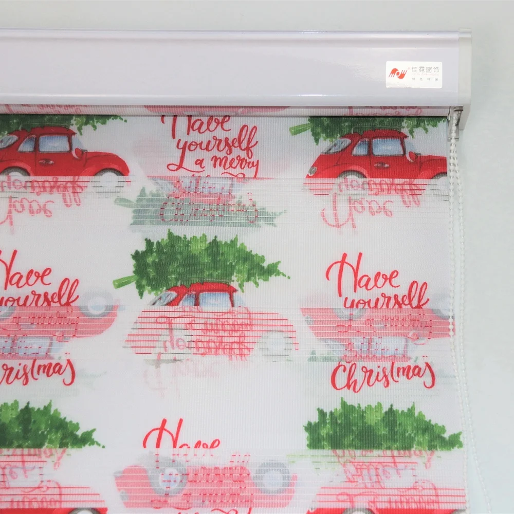 office door cafe transparent cartoon paper printing zebra roller fabric blinds