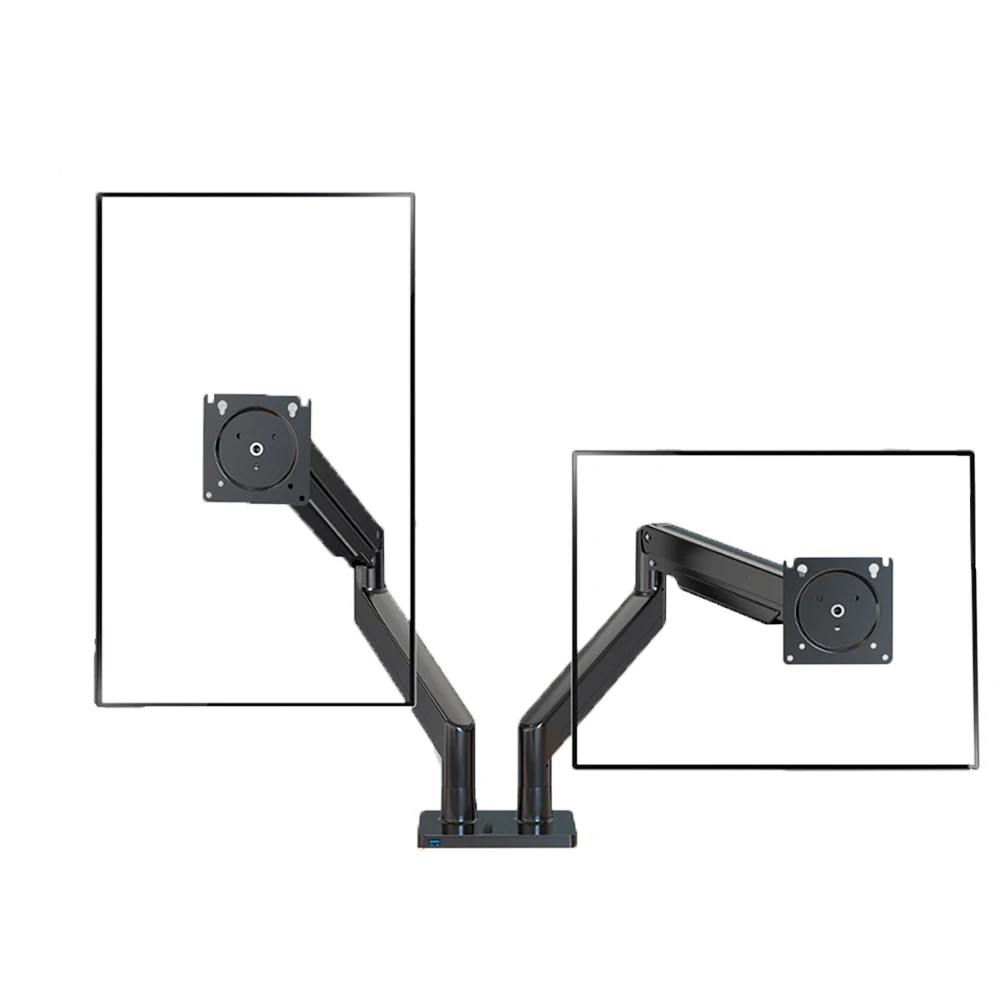 Dual Screen Gas Spring Desktop LCD Arm Mount Dual Arm 22-32 inch Monitor Mount Monitor Stand