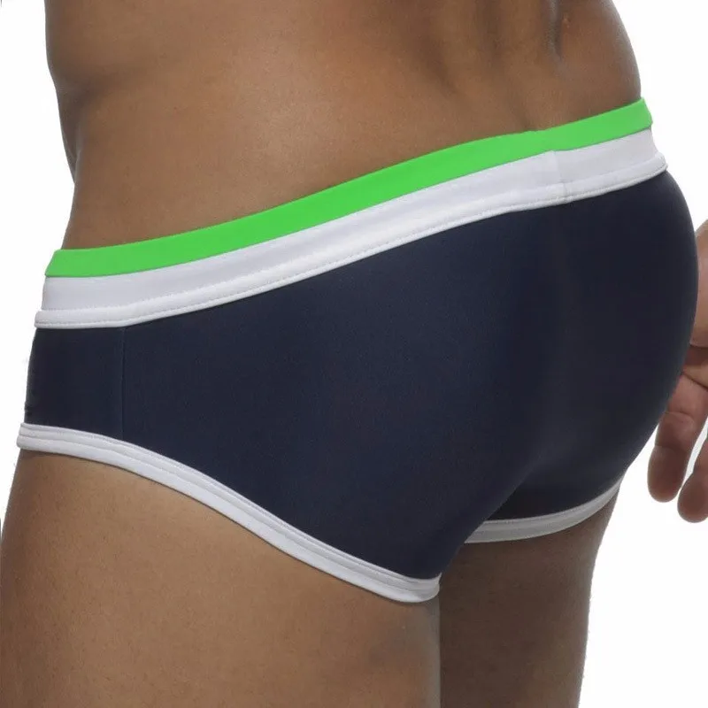 Wholesale 2019 Sexy Swimming Brief Men Big Size Patchwork Mens Swimwear Brand Swimwear & Beachwear Waterproof Bikini Swim Brief