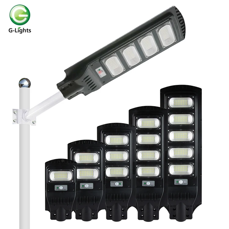 High Lumen ABS Ip65 Waterproof 60w 120w 180w 240w 300w Outdoor All In One Led Solar Street Light