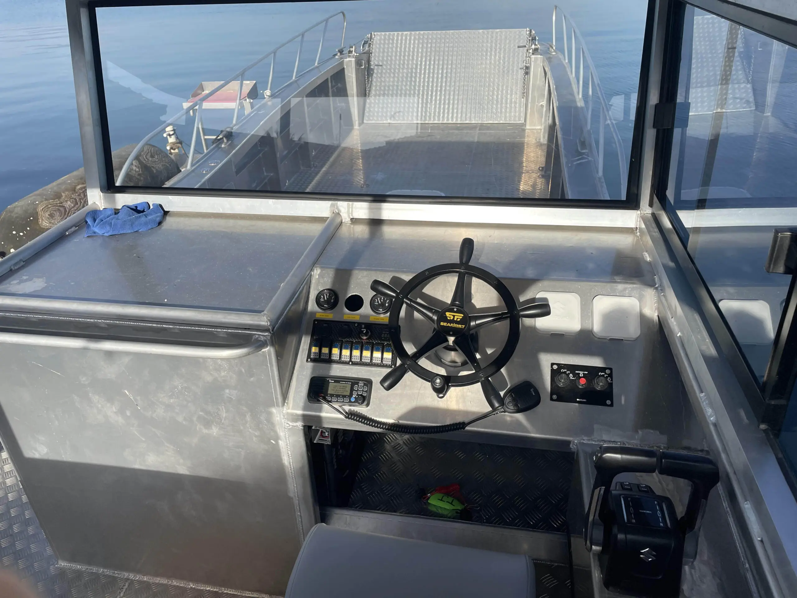 10m heavy duty landing craft barge for drilling & blasting contractor