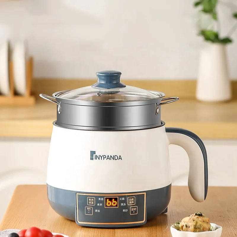 Mini Electric Frying Pan Household Student Dormitory Cooking Noodles Large-Capacity Multi-Functional Hot Pot All-In-One