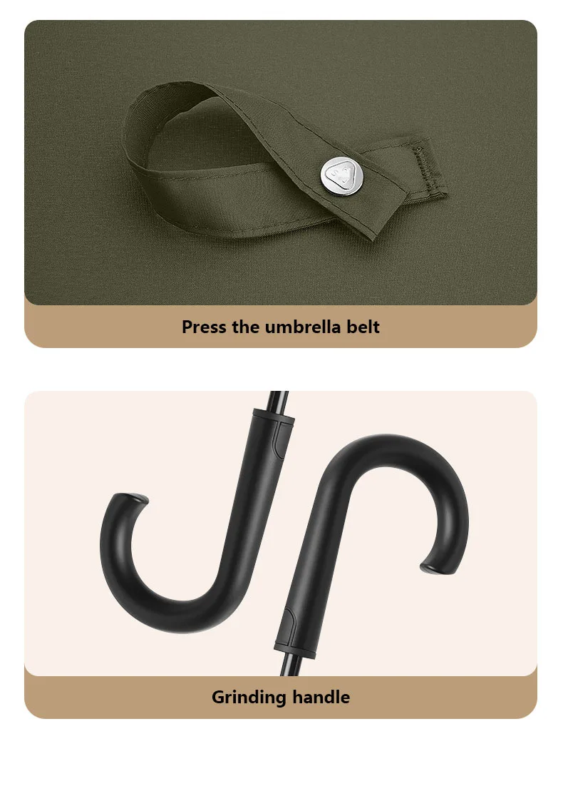 Custom Your Brand Stretch Strong 23 inches Windproof Straight Umbrella Compact Suit Travel People Golf Umbrella for the Rain