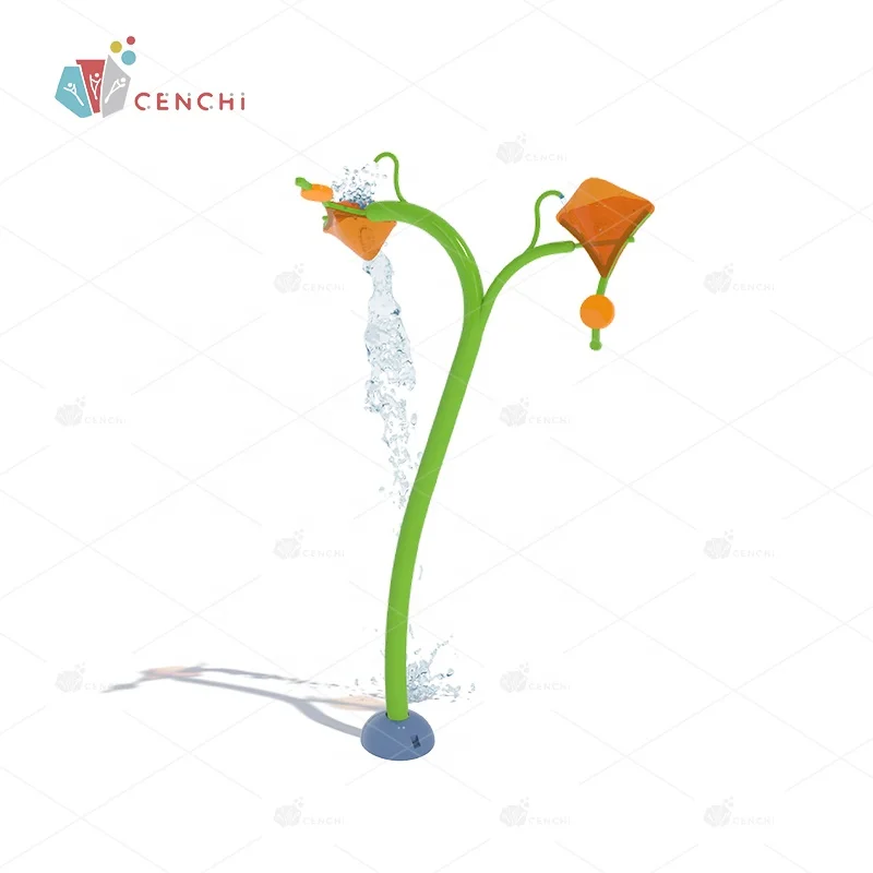 Cenchi novel splash pad for resort commercial hotel mall playground water park slide Willow leaf bucket water park equipment