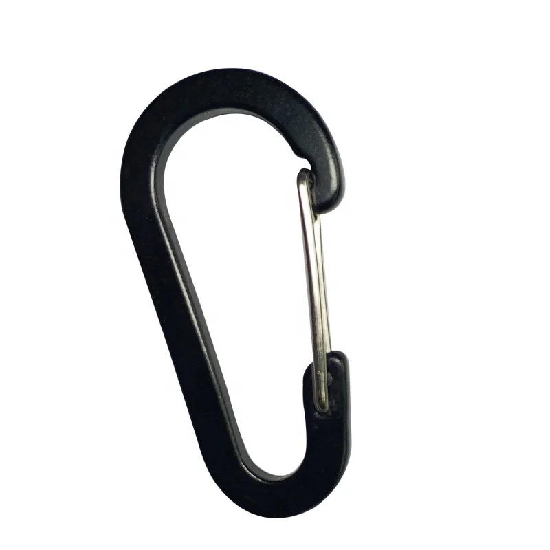 Wholesale high quality6# D-shaped Aluminum Hook Carabiner Clip Keychain Climbing Carabiner For Camping Hiking Outdoor