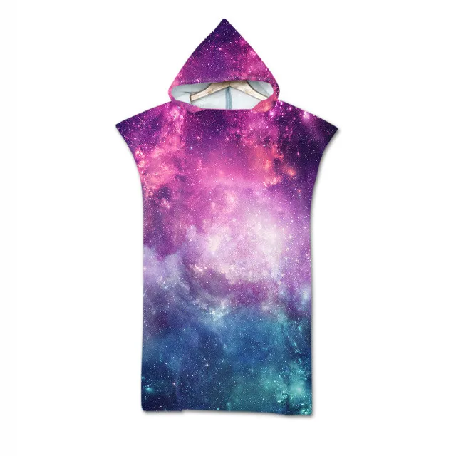 Wholesale Personalized Adult Geometric Print Microfiber Hooded  Bath Towel Beach Cover Up