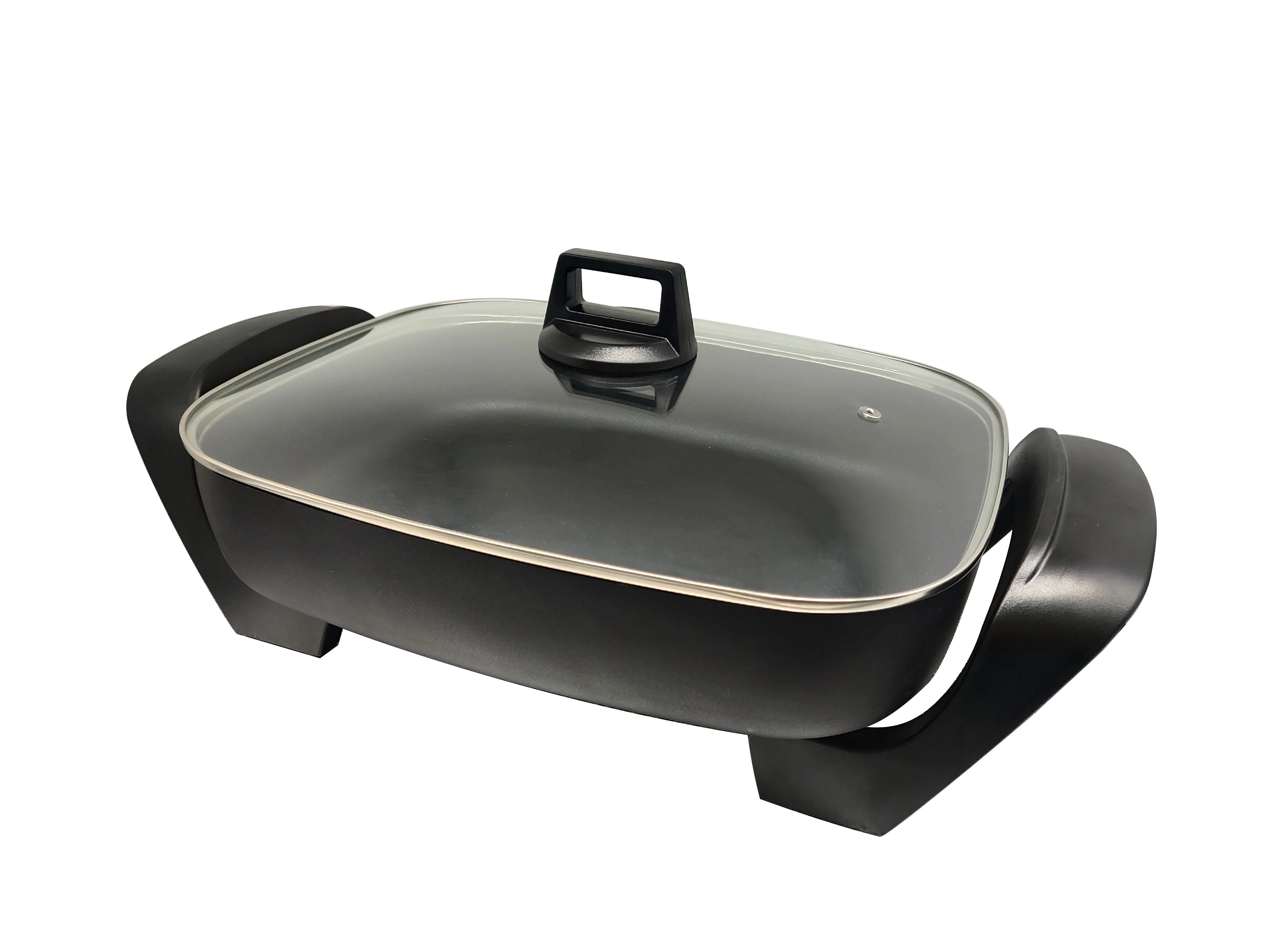 Wholesale OEM Best Price Korean Fashionable Electric Pan Dishwasher Safe Non-stick Black Electric Skillet
