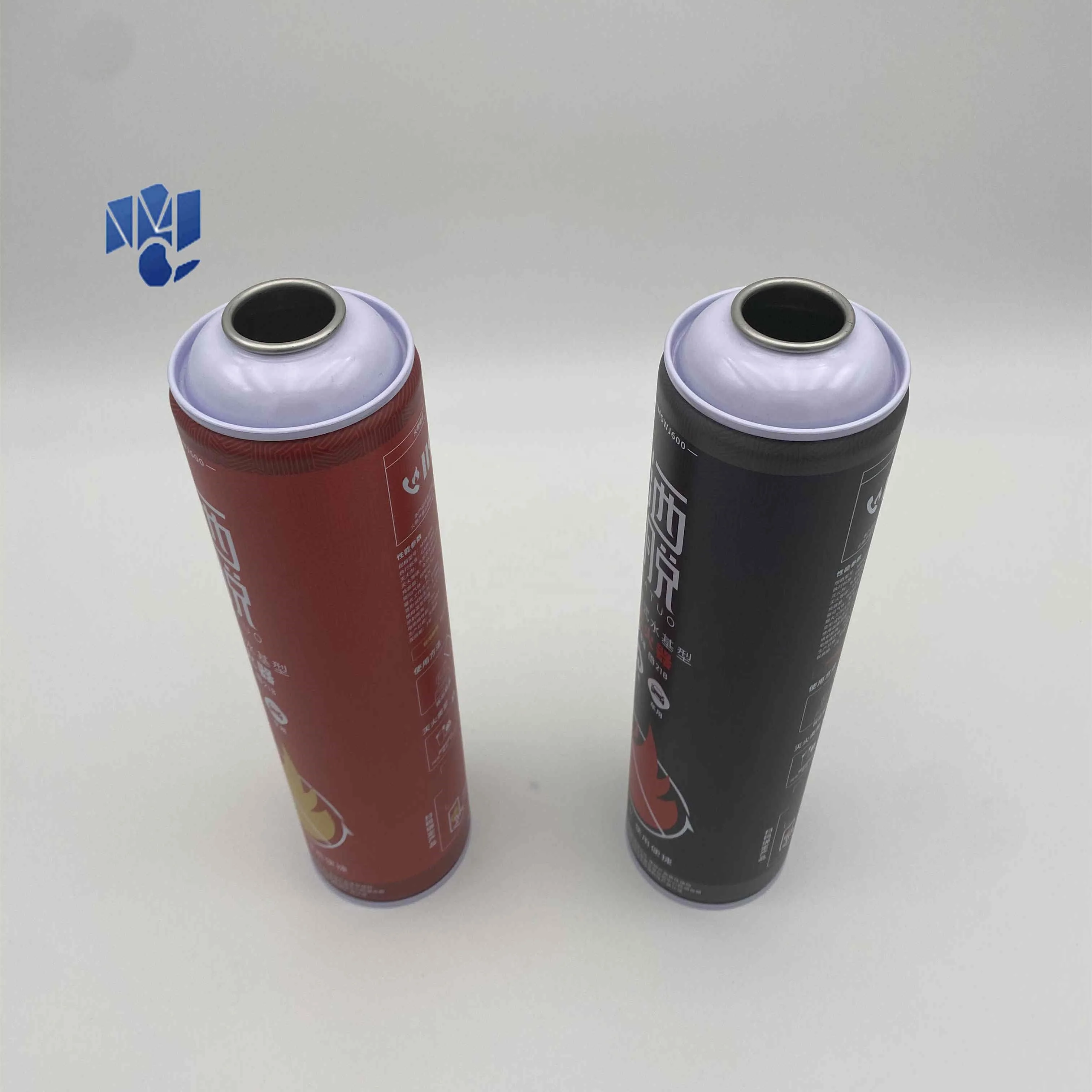 High quality CMYK printing custom empty metal manufacturing spray wholesale  aerosol metal tin can butane gas can with valve