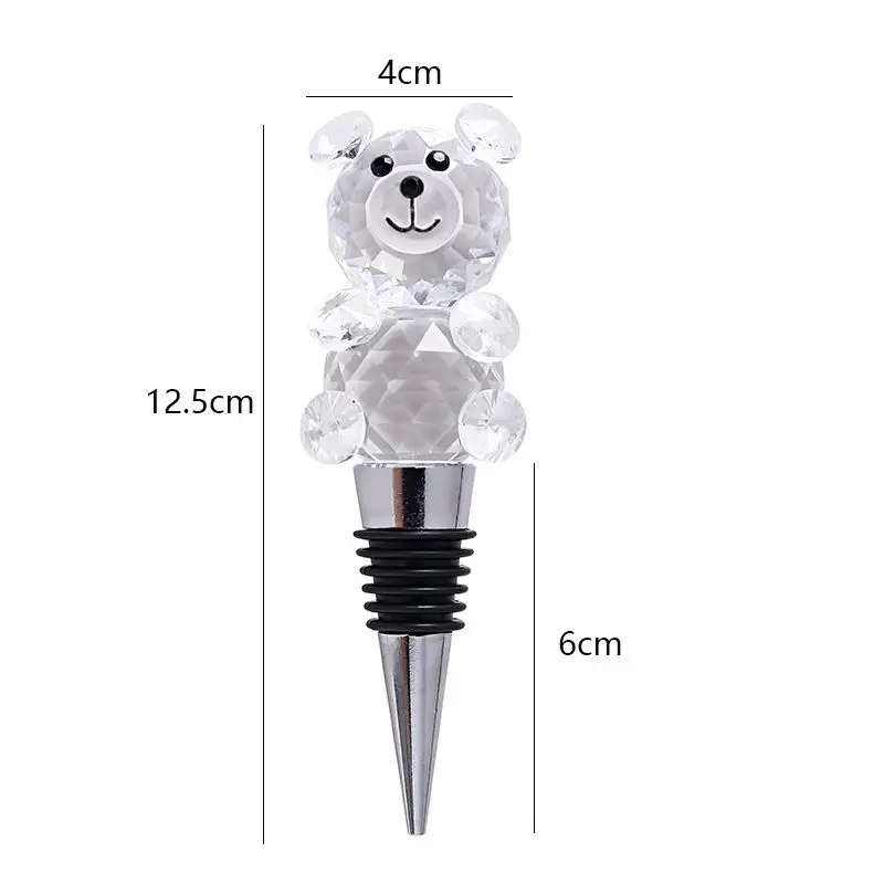 New Design Wine Stopper Animals Factory wholesale Animals Stopper Crystal glass Wholesale Wine Stopper
