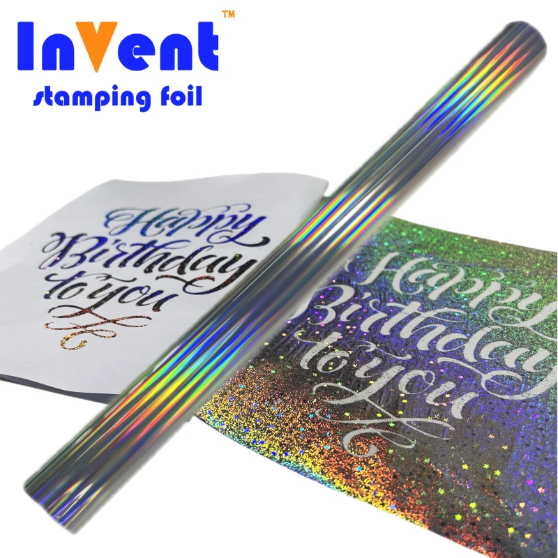 Security DIY Laser laser silver Toner Reactive Foil Hot stamping foil For wedding cards Paper