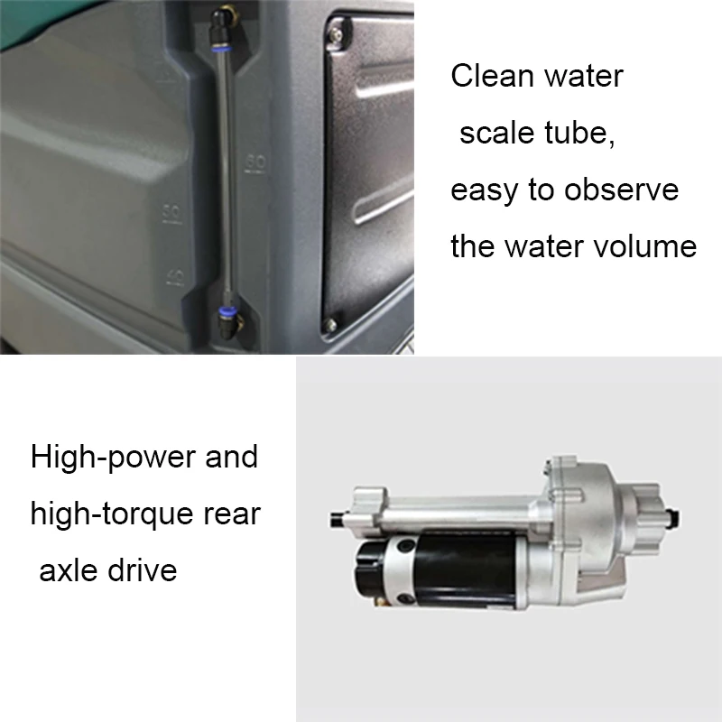 Electric Battery Epoxy Concrete Floor Sweeper Scrubber Road Dust Cleaning Machine Automatic Floor Sweeper