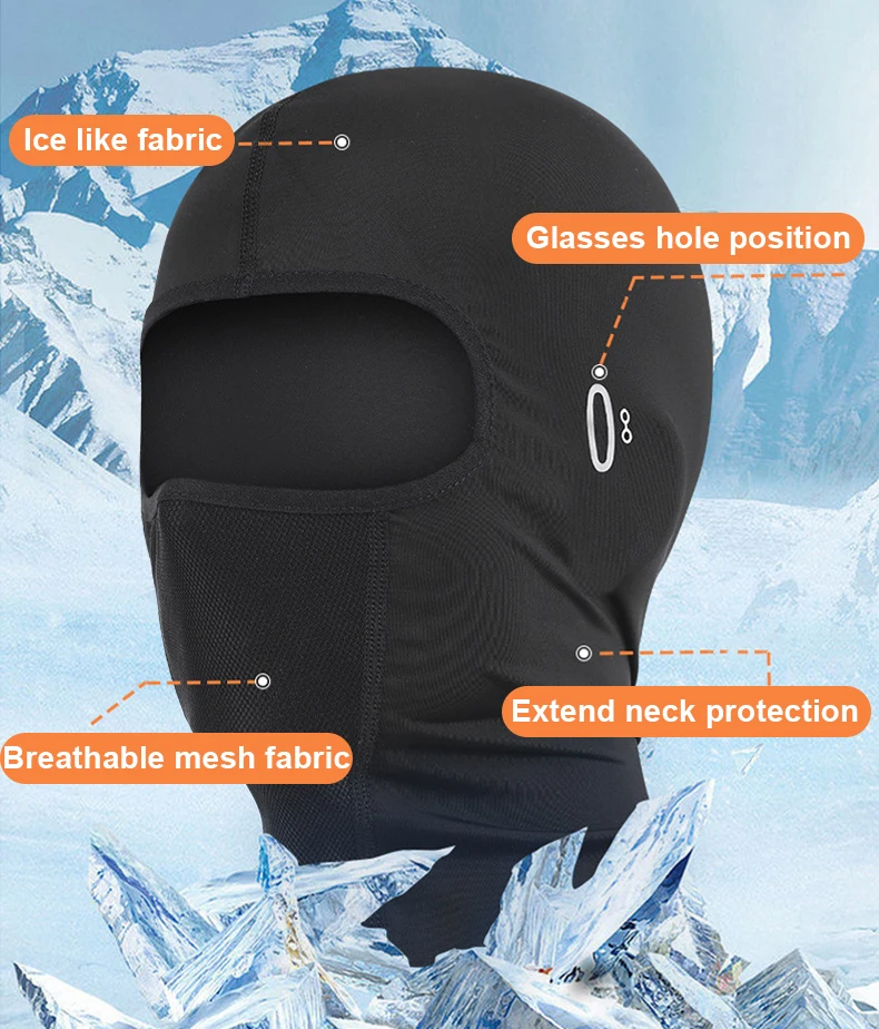 Cycling Motorcycle Windproof Sports Sunscreen Ski Mask Balaclava Hat Full Face Cover