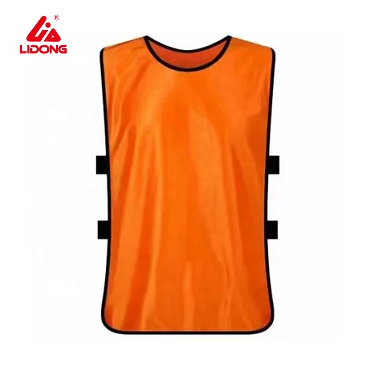 Hot Sale Custom Tank Top Football Sleeveless Shirts Training Suit Red Soccer Vest Football Against Vest Bibs Belt  Elastic