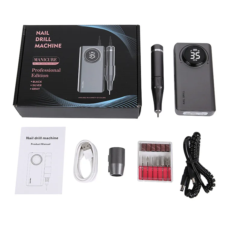 Portable E File Nail Drill Machine Sanding Bands for Nail Drill Bits Nail Care Tools And Equipment Cuticle Gel Polish Remover