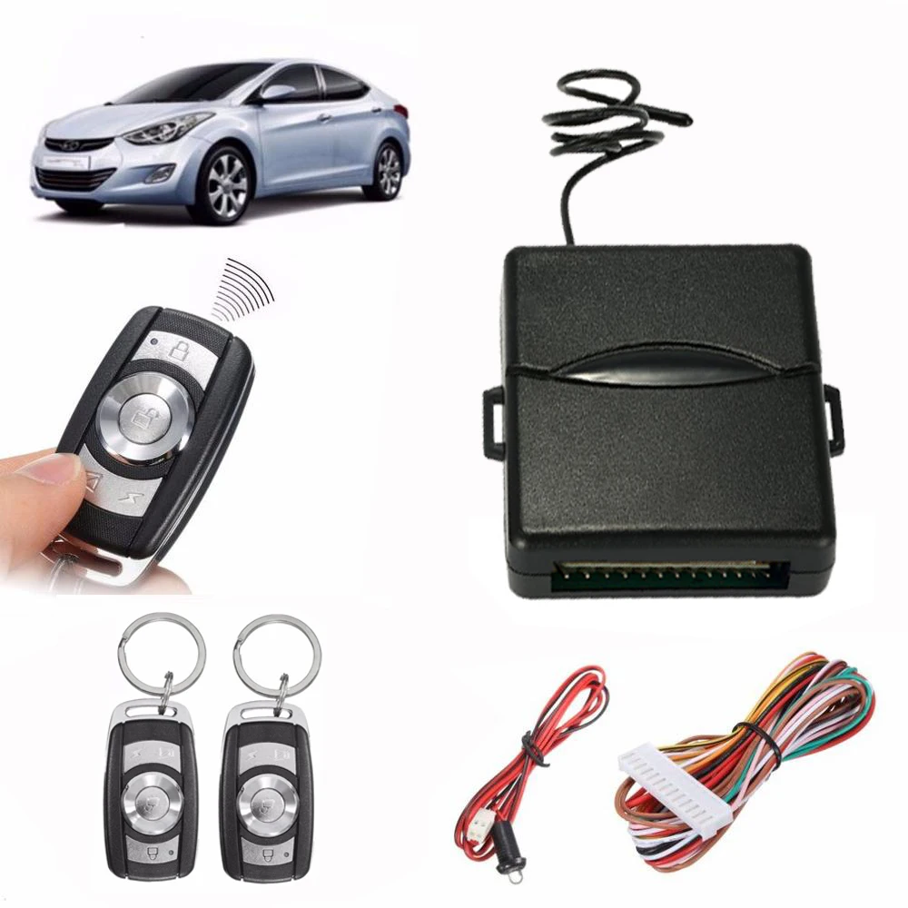 Universal Car Auto Central Kit Door Lock Locking Vehicle Keyless Entry System New With Remote Controllers