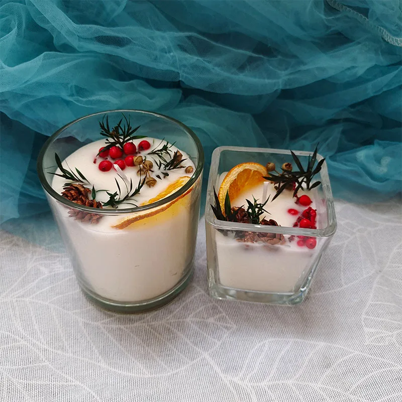 Wholesale of environmentally friendly creative candles, Christmas candle holders, holiday decorations