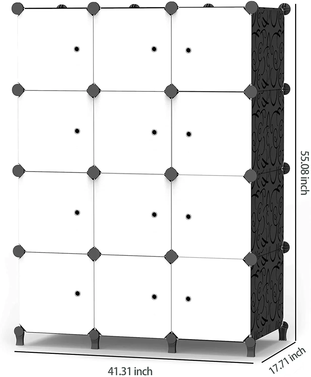 Wholesale High Quality Large Storage Furniture Foldable Cabinet Plastic Portable Wardrobes