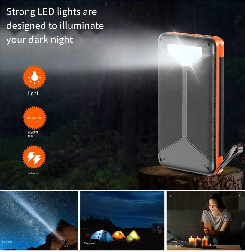 Portable  Solar Panels Charging Power bank  Energy Storage 26800mah   Solar Panels Charging Power bank for outdoor