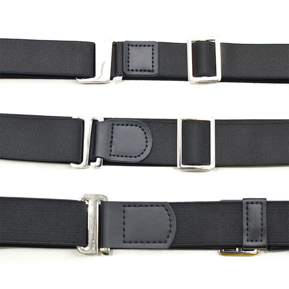 Регулируемый ремень для рубашки для мужчин и женщин, нейлоновый эластичный пояс для стоячих рубашек