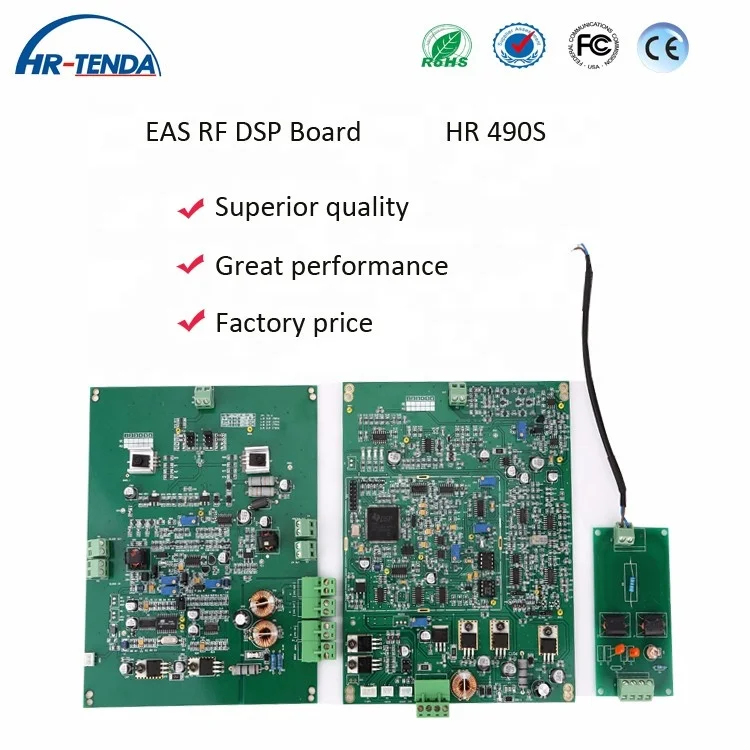 Hot radio frequency 8.2mhz green color pcb board ,main board rf eas, rf eas 4900 dsp security system board