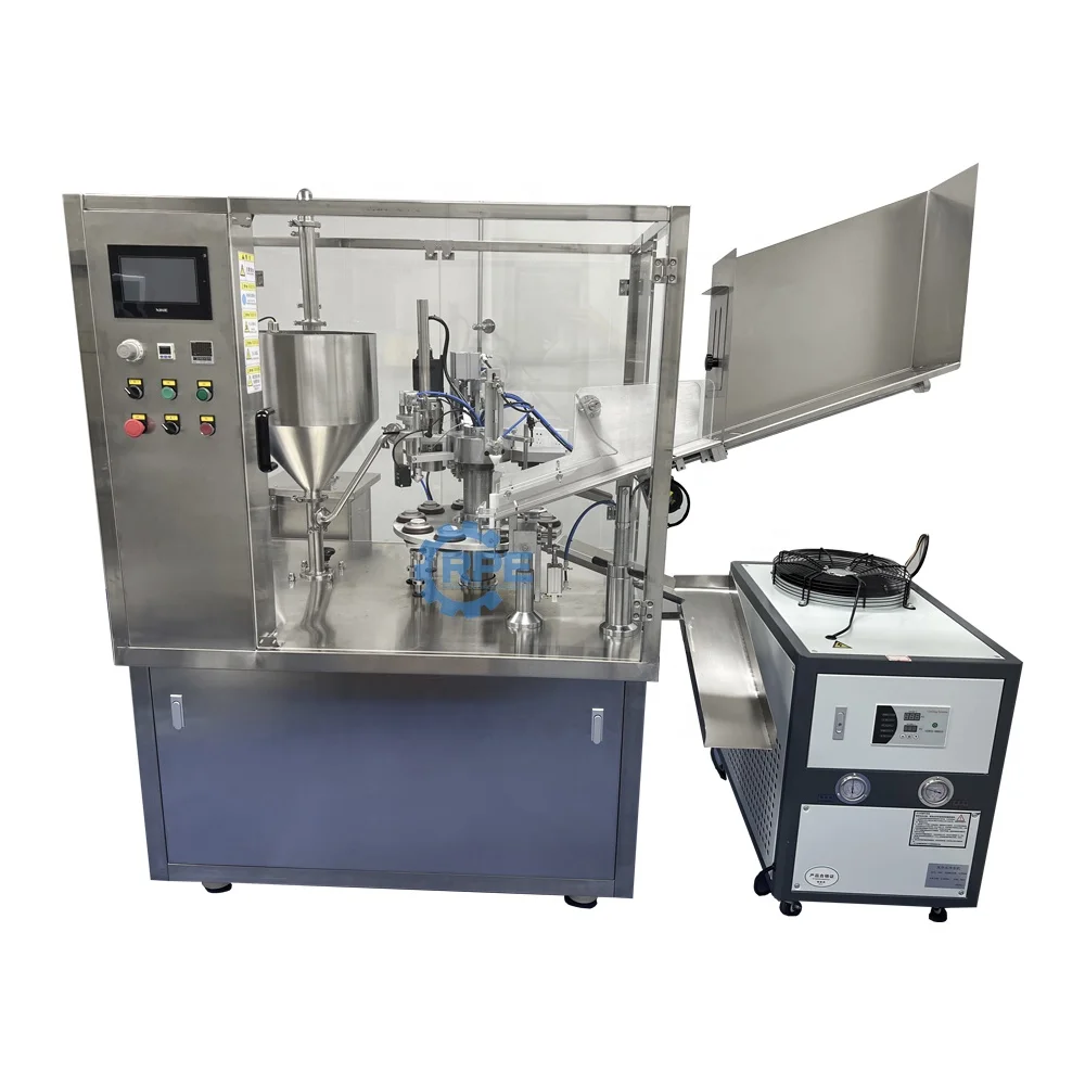 Hot air heating tube filling machine automatic ABL tube filling sealing machine for cream gel paste and liquid packing