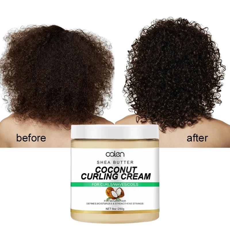 Natural Private Label Cosmetics Product Hair Curling Moisture Cream Defining Curly Hair Cream