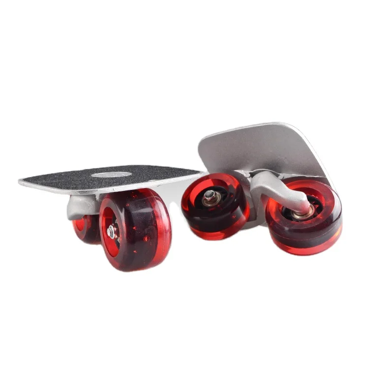 Factory Hot Sale High Quality Wear-Resistant Wheels LED Glow Roller Skates Four wheel Split Street Brushing Skateboard
