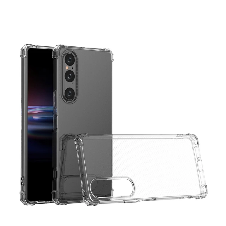 Factory price 1.5mm Transparent Grade drop proof tpu Mobile Phone Bags & Cases for Sony Xperia 1 V 2023 5 V 1 V 10 phone case