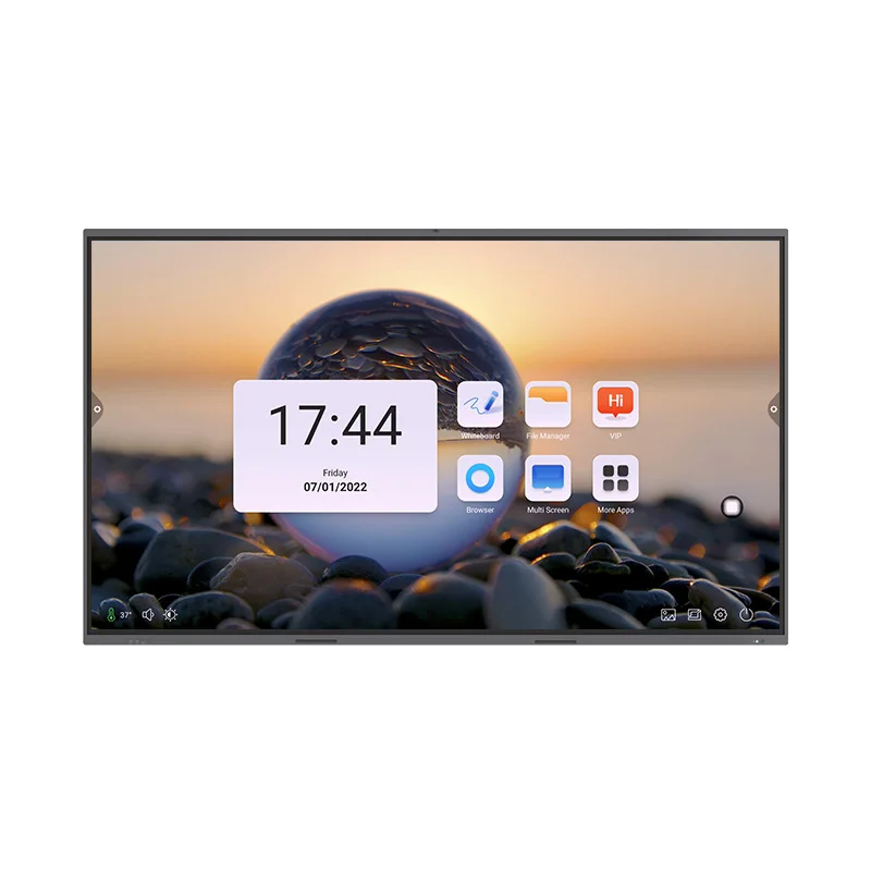 75 Inch Interactive Mobile Classroom Full Interactive Touch Screen Teaching All In One Pc Interactive Flat Panel