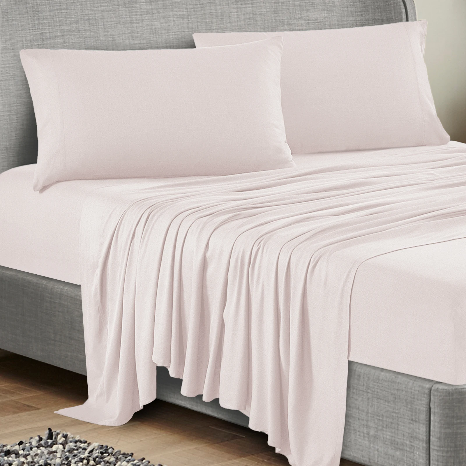 ALPHA TEXTILE bed sheet set with pillow case Rayon bed sheets set fabric fitted bedsheets basicJuego de ropa de cama pillow case