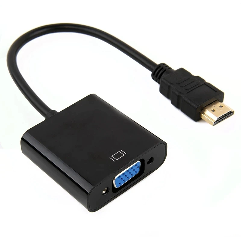 Hot Sale OEM Logo HD 1080p Hdmi Male To Vga Female Adapter Converter