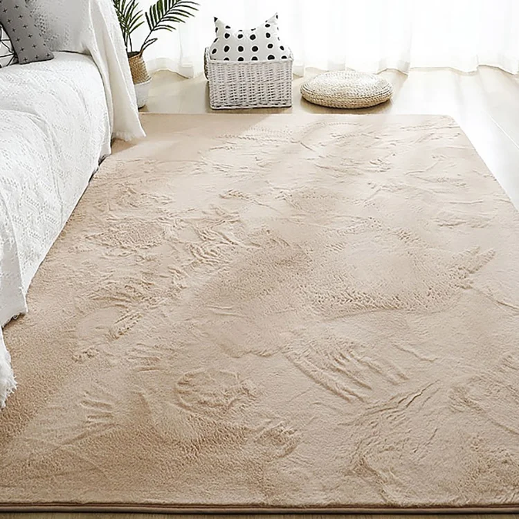 Лидер продаж 2021, модный бежево-зеленый коврик, пушистый плюшевый ковер для общежития, очень элегантный Пушистый Ковер из меха животного