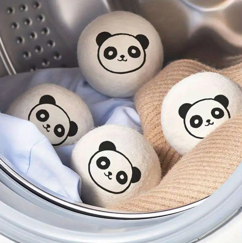 2024 arrivals top seller trending New zealand wool products xl 7cm wool Dryer Balls 6 pack opp bag factory wholesale