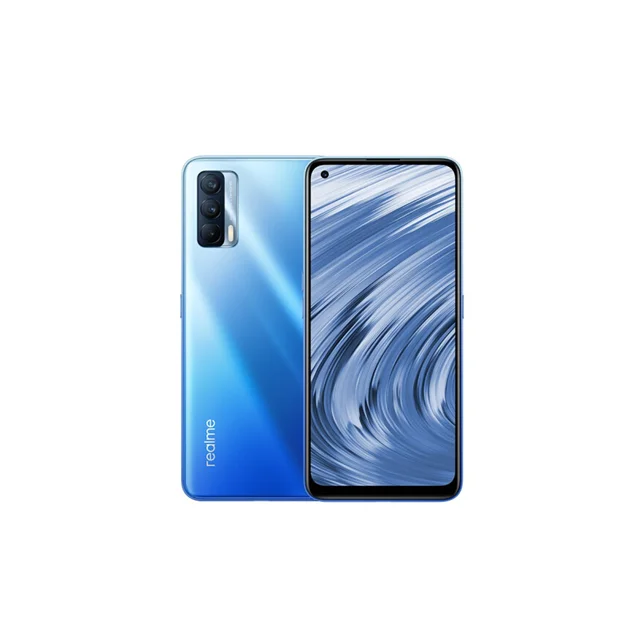 Realme true self V15 6400 million pixels 50W smart flash charging crescent silver 8GB+128GB dual mode 5g mobile phone.