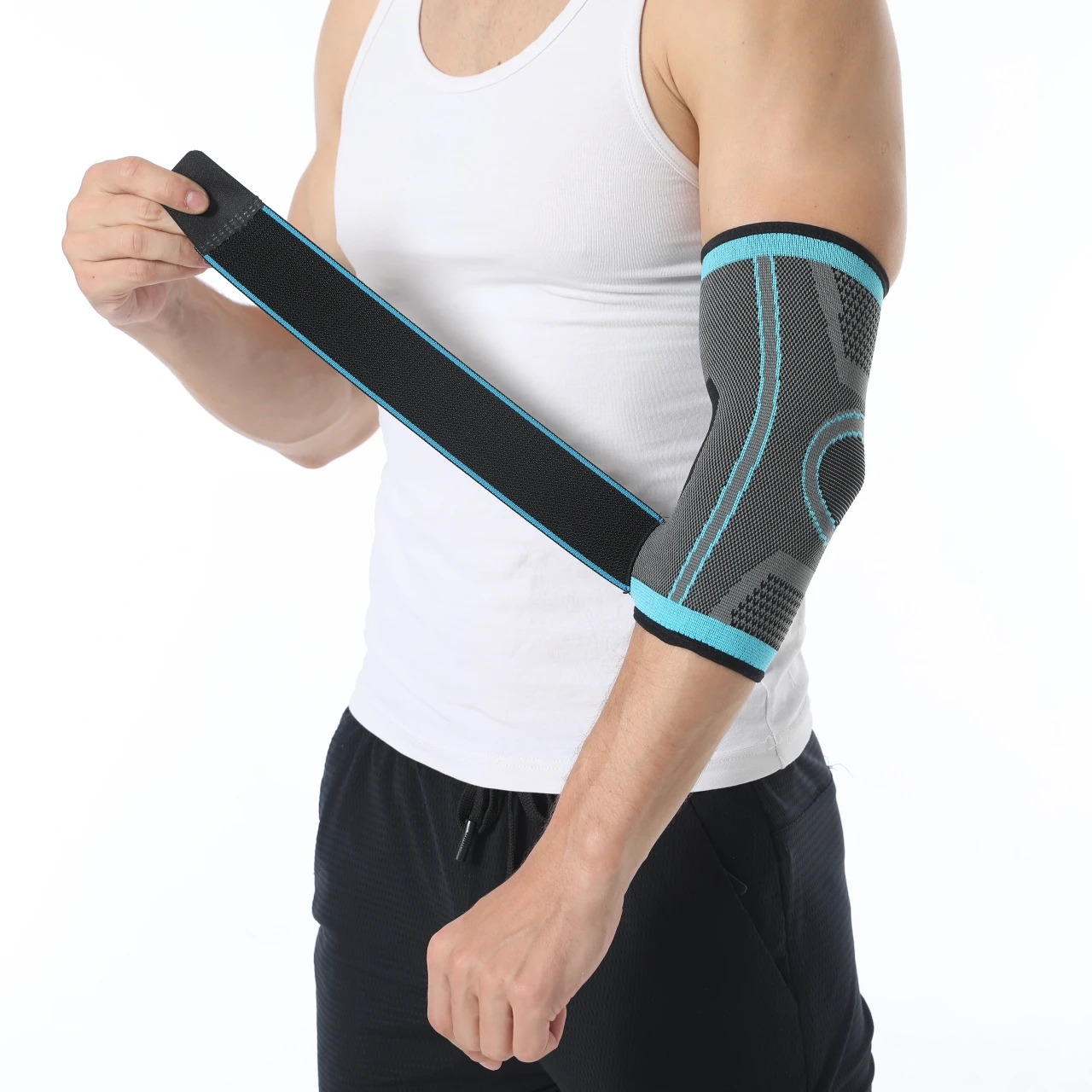 compression nylon elbow brace support breathable riding running custom motorcycle arm sleeves