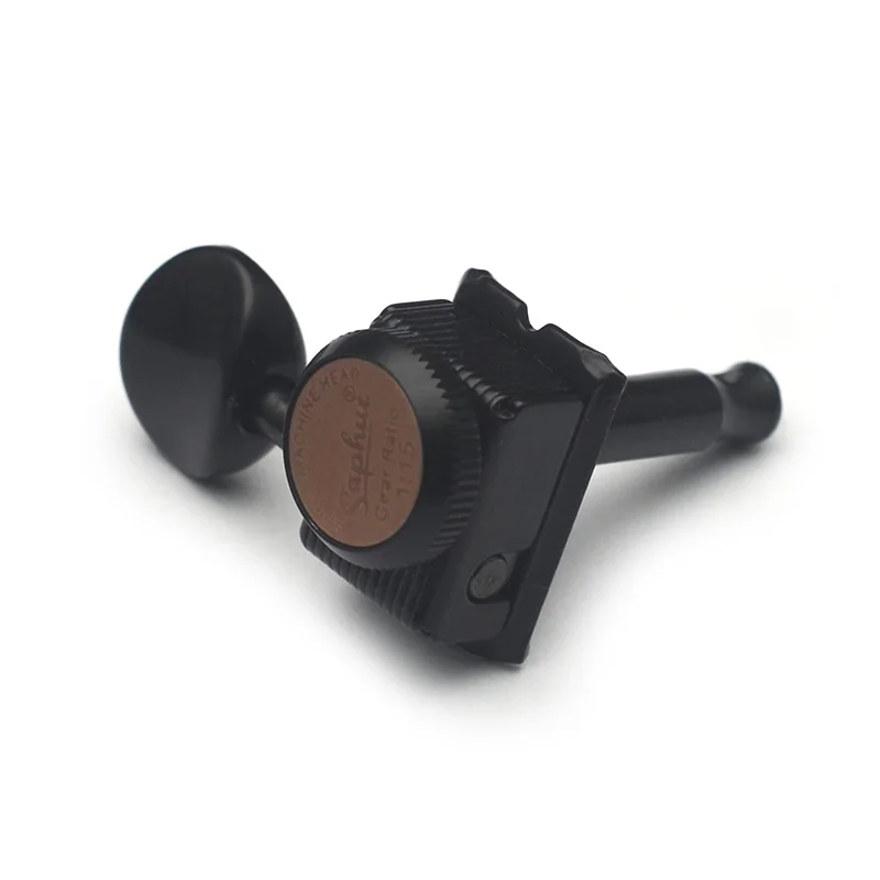 SAPHUE  Vintage GuitarTuning Key Pegs  6 Inline Guitar Lock String Tuners 1:15 Machine Heads Replacement for Electric Guitar