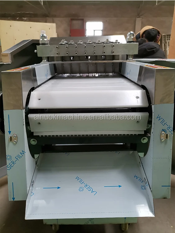 high speed  automatic frozen goat meat block cube cuber dice cut cutter chicken fish cutting machine