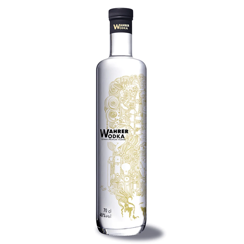 Оптовый Глобальный экспортер 700 мл прозрачных бутылок для водки с зернистой водкой Премиум частная марка