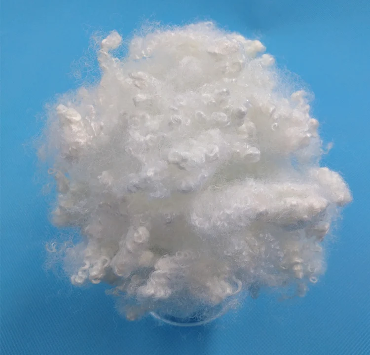
GRS standard and BS5852 certificate 7Dx64mm HC slick flame retardant polyester staple fiber for filling pillows and cushions 